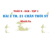 Bài 2 trang 21 Toán 9 Chân trời sáng tạo Tập 1